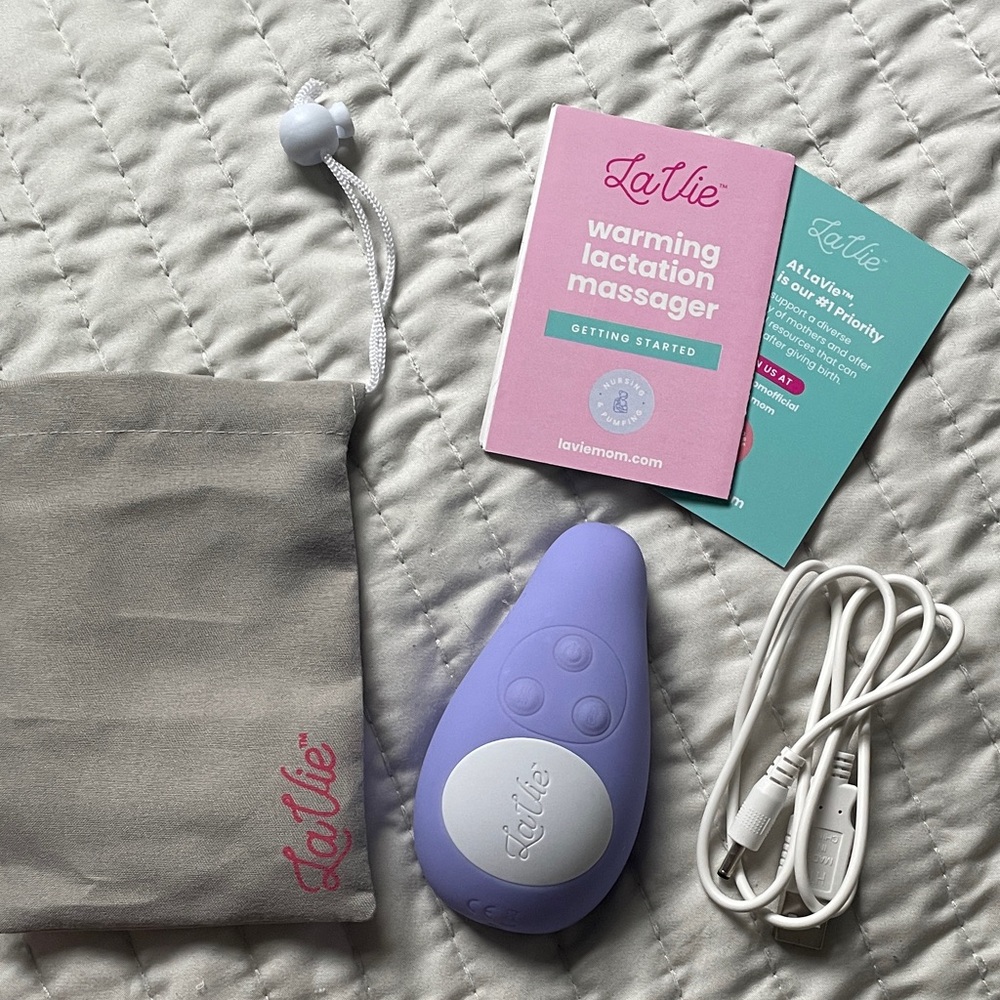 LaVie Warming Lactation Massager in Purple